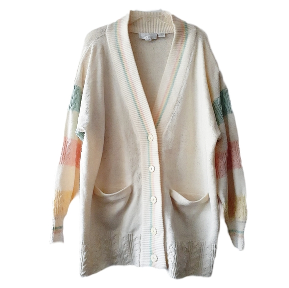 Shroder Sweaters - Vintage Shroder Pastel Cardigan